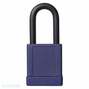 GRAINGER APPROVED J5178 Lockout Padlock KA Purple 2 H PK3, 48JT57