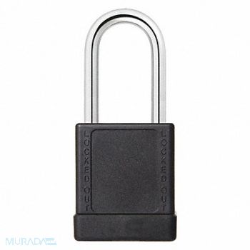 GRAINGER APPROVED J5182 Lockout Padlock KA Black 2 H PK3, 48JT07