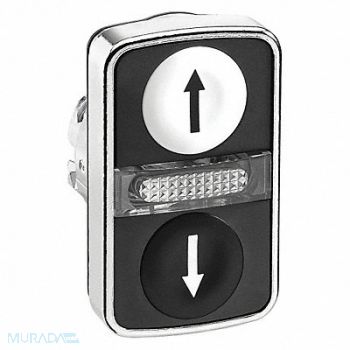 SCHNEIDER ELECTRIC Illum Multihead Operator 2-Head Blk/Wht, 48K656