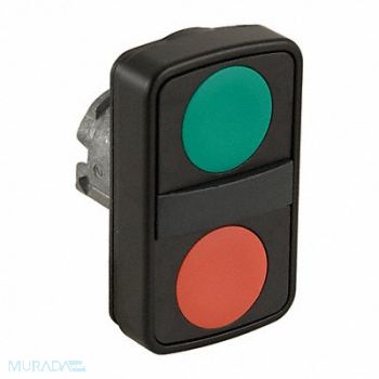 SCHNEIDER ELECTRIC Illum Mltihead Opratr 2-Head Wht/Grn/Red, 48K709