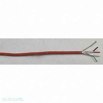 BELDEN Data Cable Plenum 4 Wire Red 1000ft, 48KR56