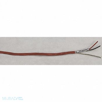 BELDEN Data Cable Plenum 2 Wire Red 1000ft, 48KR58