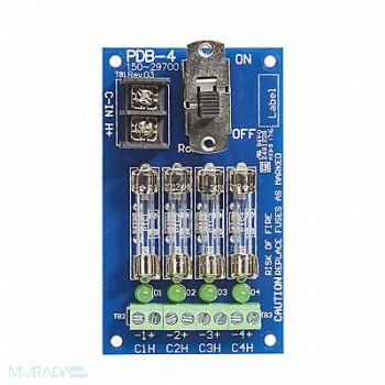 SECURITRON Power Distribution Board 4 Output Fused, 48KT19
