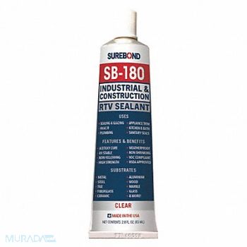 SUREBOND Silicone Sealant Clear SB-180, 48LR87