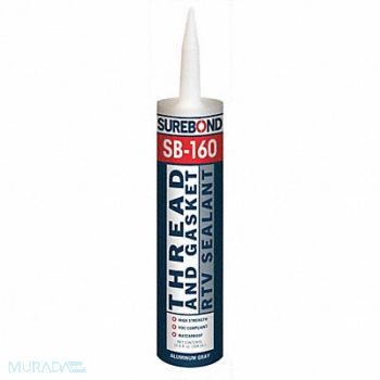 SUREBOND RTV Silicone Sealant Gray 10.3 oz., 48LR93