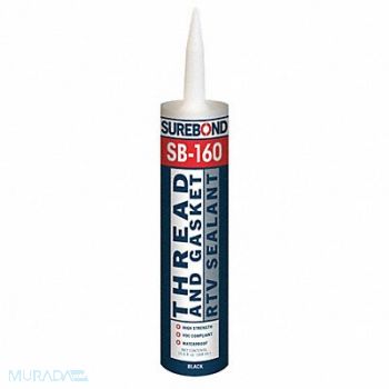 SUREBOND RTV Silicone Sealant Black 10.3 oz., 48LR95