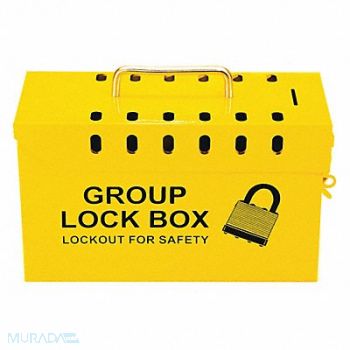 ZING Group Lockout Box Yellow 10 in W, 48LU41