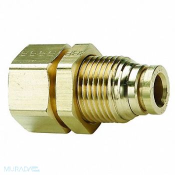 PARKER Bulkhead Union 1/2 in Tube 2.02 in L, 48LY59