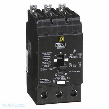 SQUARE D Miniature Circuit Breaker 480Y/277V 100A, 48M990