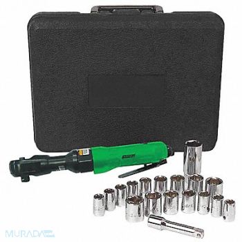 SPEEDAIRE Ratchet Air Powered 3/8 Square 150 rpm, 48MA09