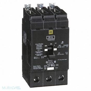 SQUARE D Miniature Circuit Breaker 480Y/277V 20A, 48N011