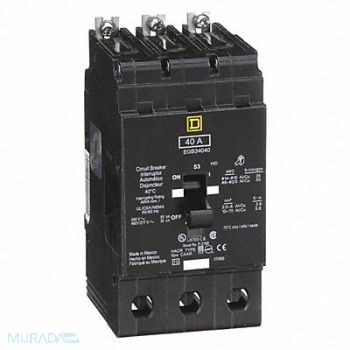 SQUARE D Miniature Circuit Breaker 480Y/277V 40A, 48N019