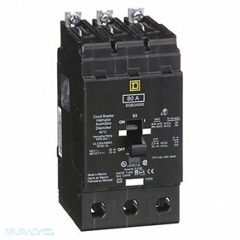 SQUARE D Miniature Circuit Breaker 480Y/277V 80A, 48N029