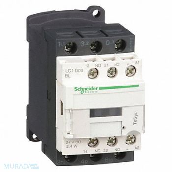 SCHNEIDER ELECTRIC IEC Magnetic Contactor 24V Coil 9A, 48N936