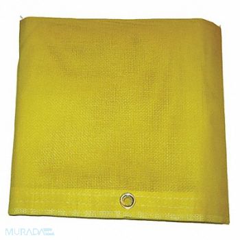 MAURITZON Mesh Tarp Yellow 6 x 8 ft Cut Size, 48NV36