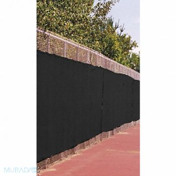 MAURITZON Fence Screen 50 ft L 8 ft H Black, 48NW12