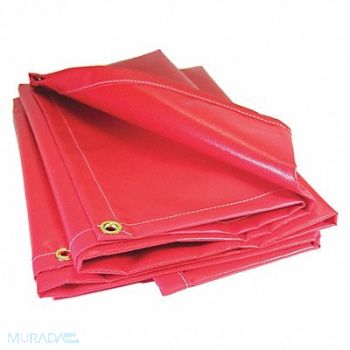 MAURITZON Tarp Red 3 x 20 ft 4 in Cut Size, 48NW44