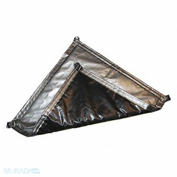 MAURITZON Tarp Black/Silver 14 x 20 ft Cut Size, 48NW58
