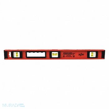 JOHNSON I-Beam Level Number of Vials 3 24 in L, 48PG02
