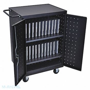 LUXOR Charging Cart Steel Cap. 24 31-1/8 W, 48PP91