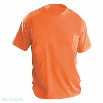 OCCUNOMIX T-Shirt Hi-Vis Orange 30 in L XL, 48PZ01