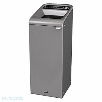 RUBBERMAID COMMERCIAL PRODUCTS Recycle Container Rectangle 15 gal Gray, 48PZ15