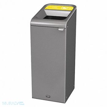 RUBBERMAID COMMERCIAL PRODUCTS Recycle Container Rectangle 15 gal Gray, 48PZ20