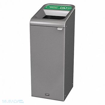 RUBBERMAID COMMERCIAL PRODUCTS Recycle Container Rectangle 15 gal Gray, 48PZ21