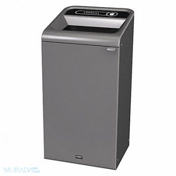 RUBBERMAID COMMERCIAL PRODUCTS Recycling Container Square 23 gal Gray, 48PZ22
