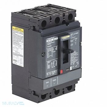 SQUARE D Molded Case Circuit Breaker 600V 100A, 48R044