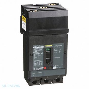 SQUARE D Molded Case Circuit Breaker 600V 150A, 48R088