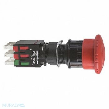 SCHNEIDER ELECTRIC Pushbutton 250Vac 15Amp Xb6 +Options, 48R919