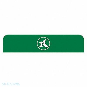 RUBBERMAID COMMERCIAL PRODUCTS Recycling Sign 8-1/2 H 1-25/32 W Gr, 48RA48