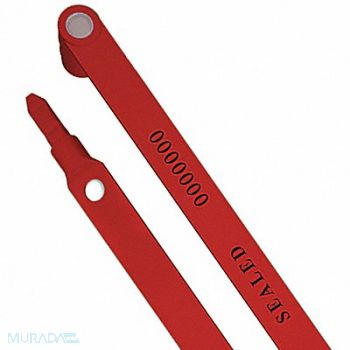 UNIVERSEAL Strap Seals Red Plastic PK50, 48RA85