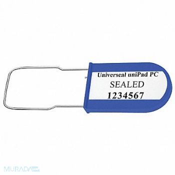 UNIVERSEAL Padlock Seals Blue Acrylic PK50, 48RC03