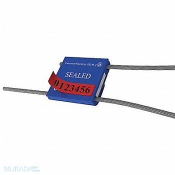 UNIVERSEAL Cable Seals Blue Anodized PK50, 48RC13