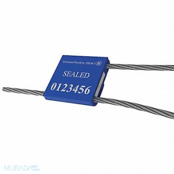 UNIVERSEAL Cable Seals Blue Anodized PK50, 48RC17