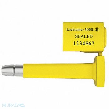 UNIVERSEAL Bolt Seals Yellow Plastic PK50, 48RC27