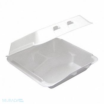 PACTIV Disp Carry-Out Ctnr 9 in W WH PK150, 48RD84