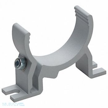 WALDMANN Clip-On Bracket Silver Steel, 48RE53