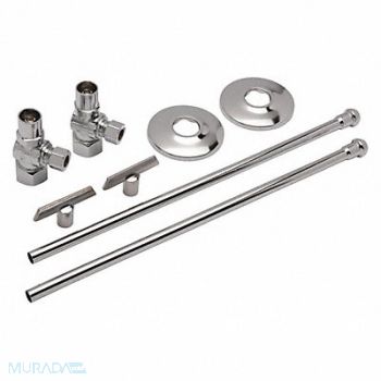 ZURN Angle Supply Stop Chrome 2-3/4 in L, 48RX92