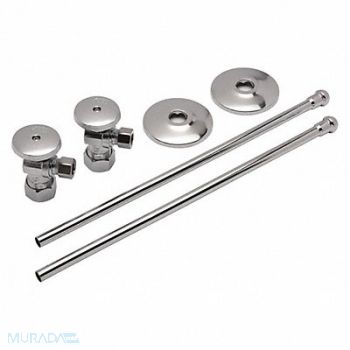 ZURN Supply Stop Chrome Inlet Size 1/2 in., 48RX79