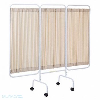 R B WIRE PRODUCTS INC. Privacy Screen 3 Panel 69inH Beige, 48RY95