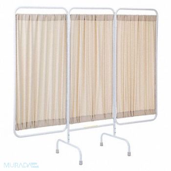 R B WIRE PRODUCTS INC. Privacy Screen 3 Panel 67inH Beige, 48RY99