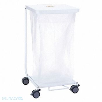 R B WIRE PRODUCTS INC. Laundry Hamper Cart 30 lb White, 48RZ03
