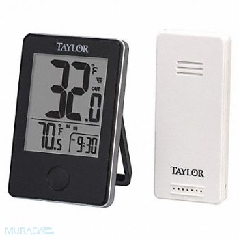 TAYLOR Wireless In/Out Thermometer w/Remote, 48TA33