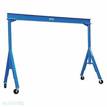 GRAINGER APPROVED Fixed Gantry Crane Steel Blue 6000 lb., 48TC34