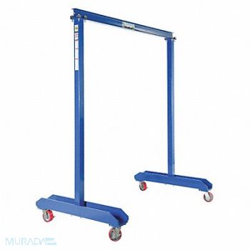 GRAINGER APPROVED Portable Gantry Crane Steel Blue 2000lb., 48TC36
