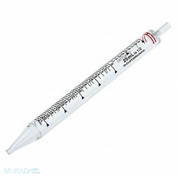 LAB SAFETY SUPPLY Pipette Plastic Class A 23.5 cm L PK100, 48TE23