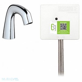 Mid Arc Chrome Chicago Faucets EQ Curved, 48TF09